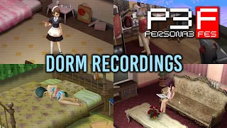 Persona 3 FES ★ All Dorm Recording Cutscenes 【1080p HD】