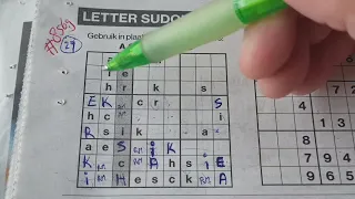 (#8569) Sunday.    🌻 Letter Sudoku puzzle. Bonus Extra edition. 05-19-2024 Extra part 1 of 3