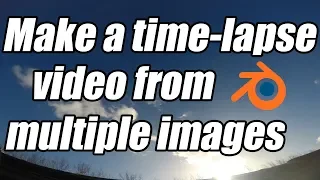 How to create a time-lapse video from a collection of images using Blender 2.79