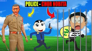 GTA 5 CHOR POLICE : FRANKLIN & SHINCHAN POLICE vs NOBITA CHOR in GTA 5 | HIDE and SEEK Gta 5 mods