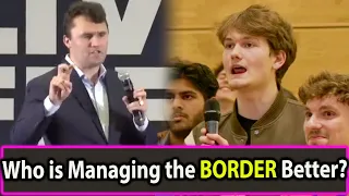 Charlie Kirk Calmly Destroys Student Who Claims Biden Secured the Border