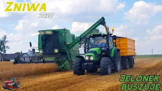 🌾Żniwa jęczmienia 2020 🌾John Deere 1170🌾 i Deutz-Fahr w polu 🔥