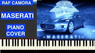 RAF Camora  Maserati  Piano Tutorial Instrumental Cover