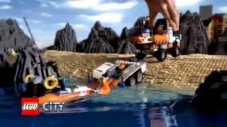 Lego City #7726 Coast Guard Truck With Speed Boat Commercial