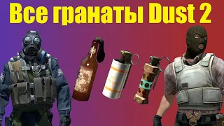 ПОЛЕЗНЫЕ ГРАНАТЫ НА КАРТЕ DUST 2 (CS2) НОВОЕ ОБНОВЛЕНИЕ ЛЕВАЯ РУКА!!!