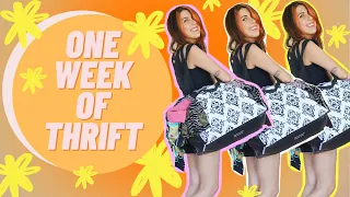 COME THRIFTING WITH ME FOR A WEEK! SPRING THRIFT HAUL + VINTAGE THRIFT HAUL