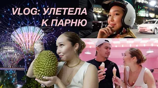 VLOG: УЛЕТЕЛА К ПАРНЮ В СИНГАПУР | сюрприз, музей мороженого, пробуем дуриан и universal studios!