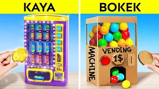 MURID KAYA VS MURID BOKEK || Kiat DIY Kreatif VS Gadget Mahal oleh 123 GO! CHALLENGE