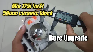 Mio 125i m3 bore up upgrade 59mm Ceramic block Outer diameter Pitsbike performance