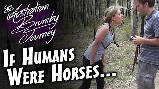 If Humans Were Horses, pony tantrums, horse, funny human horse, pretend, brother sister shenanigans