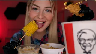 ASMR 4k MUKBANG KFC FRIED CHICKEN! 🍗 • NO TALKING (Eating Sounds)