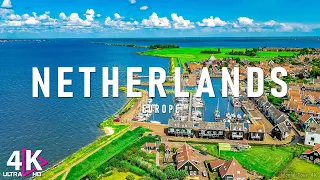 FLYING OVER NETHERLANDS (4K UHD) - Relaxing Music Along With Beautiful Nature Videos - 4K Video HD