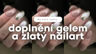 Ségra si dala zdobený nehty?! 😱💅🏻 zastřené třpytky, doplnění gelem | Cizí ruce #70 | Kate nehty