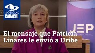 El mensaje que Patricia Linares le envió a Álvaro Uribe y a quienes proponen derogar la JEP