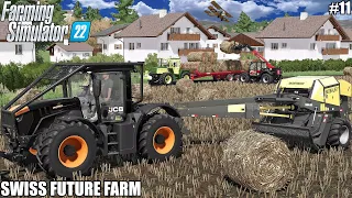 BALING POPLAR and Feeding ANIMALS│SWISS FUTURE FARM│FS 22│11