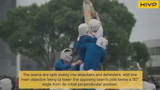 Japan: Intense Bo-taoshi Battle! Hundreds of Cadets in Fierce Pole-Toppling Showdown