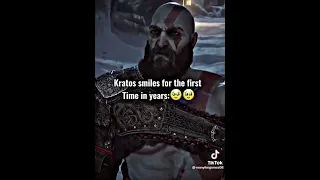 Kratos finally smiles