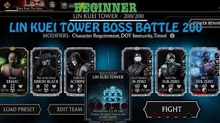 [Beginner] Lin Kuei Tower Boss Battle 200+Rewards | MK Mobile Gaming