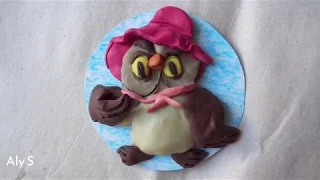 Сова из пластилина / Owl made of playdough / Aly S