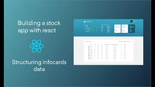 Structuring the info cards data - building a full app in react