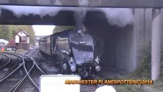 BR Class A4 4-6-2 No 60007 Sir Nigel Gresley At Bury On (ELR) On 18/10/2014