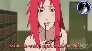Karin Quiere Lavarle La Espalda a Sasuke Sub Español
