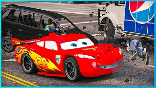 *CRAZY* Cars Lightning McQueen Crashes Ep.15 – GTA 5
