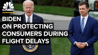 President Biden and Transportation Sec. Buttigieg speak on airline accountability — 05/08/23