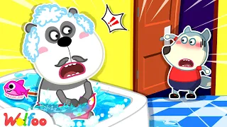 Oh No, Wolfoo! Please Knock Before Entering! - Funny Stories for Kids | Wolfoo Family Official
