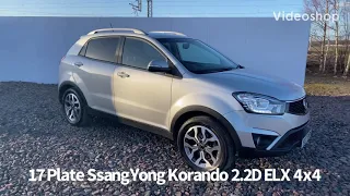 17 Plate SsangYong Korando 2.2D ELX 4x4