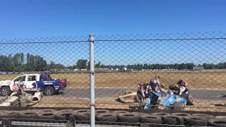 2018 Portland Indycar First Lap Crash