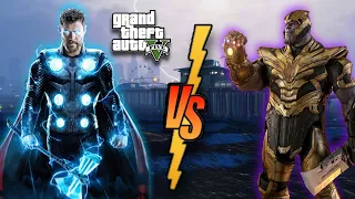 Thanos Vs Thor The Beginning In Gta 5 !