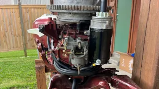 Upgrade to Electric Start 1957 18 HP Johnson Seahorse