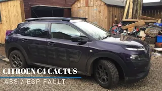 Citroen C4 Cactus ABS ESP Intermittent Fault