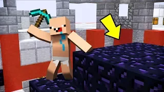 FAKİR'İN OKULUNU OBSİDYEN İLE KAPLADIM !! 😱 - Minecraft