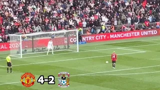 Manchester United vs Coventry City (4-2) PENALTY shootout | Hojlund crazy reaction !!!