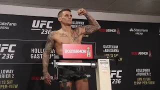 Dustin Poirier: “I’m gonna shock the world tomorrow night. I’m knocking this MotherF***er out.”