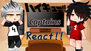 Haikyuu Captains React // Gacha // Haikyuu // Pt-2/? // No Ships(Again)