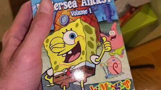 Damage VHS of SpongeBob SquarePants Undersea Antics 2002 VHS/Already Spliced And Fixed