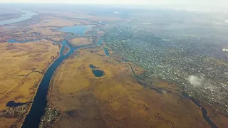 Херсон, Олешки и Днепр с большой высоты