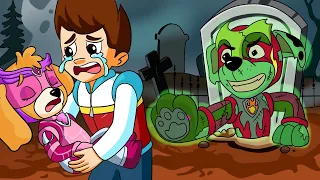 Ryder Turn Into Zombie!!! Very Sad Story But Happy Ending | Paw Patrol 2D Animation