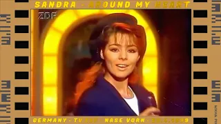 SANDRA - Around My Heart (Germany, TV ZDF, Nase Vorn, 22.4.1989)