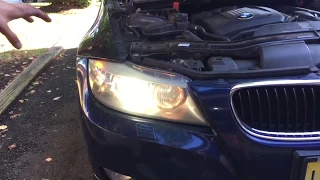 BMW 328ix Headlight Bulb install | HID