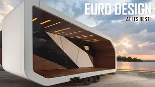 ONLY EUROPEON DESIGN CAN PULL THIS OFF. THE BEST MOBILE HOME TRAILER DESIGN ON THE MARKET.