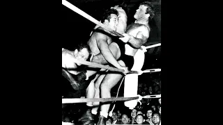 Rikidozan & Masahiko Kimura vs. Ben & Mike Sharpe - World Tag Championship Series - Feb/Mar 1954