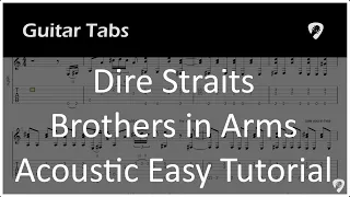 Dire Straits - Brothers in Arms - Acoustic Guitar Tab