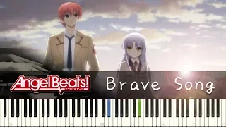 「Brave Song」Angel Beats! Full ED (Piano Tutorial + Sheets) ピアノ楽譜付き