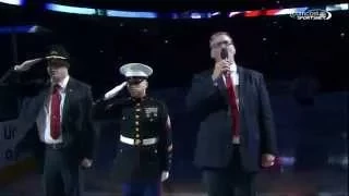 Blackhawks vs Canadiens 12/5/2014 National Anthems