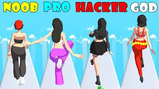 NOOB vs PRO vs HACKER vs GOD - Dance Battle 3D!