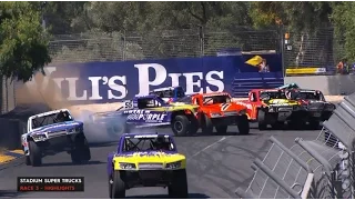 2017 Clipsal 500 Race 3 Highlights Stadium SUPER Trucks